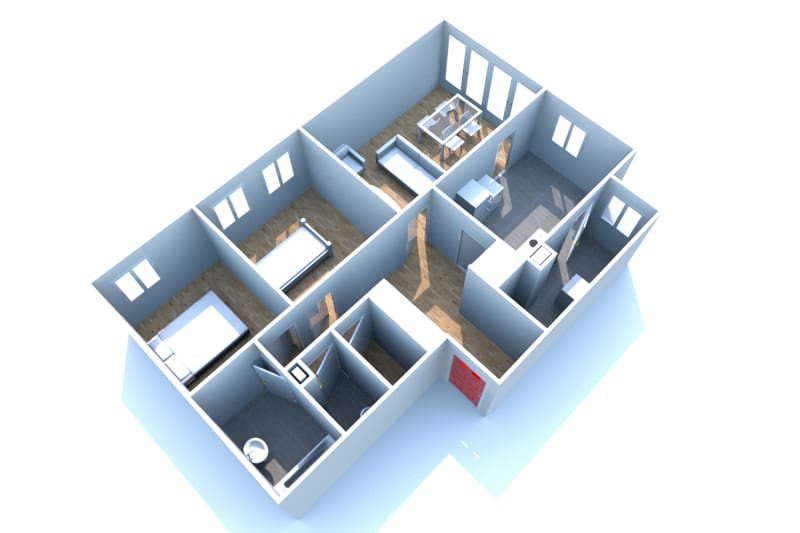 Location d'aun appartement 3 pièces à Clères - Image 1