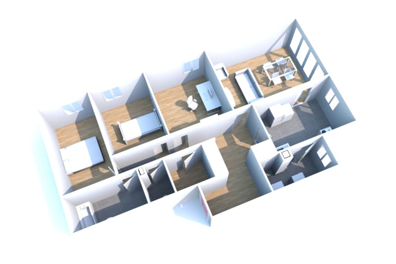 Appartement F4 à louer à Clères - Image 2