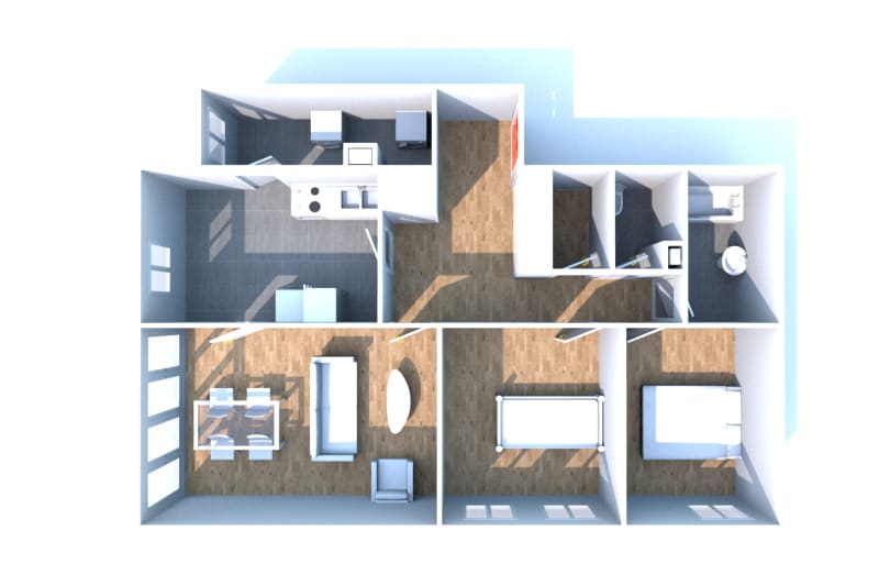 Clères : location appartement de 3 pièces - Image 3