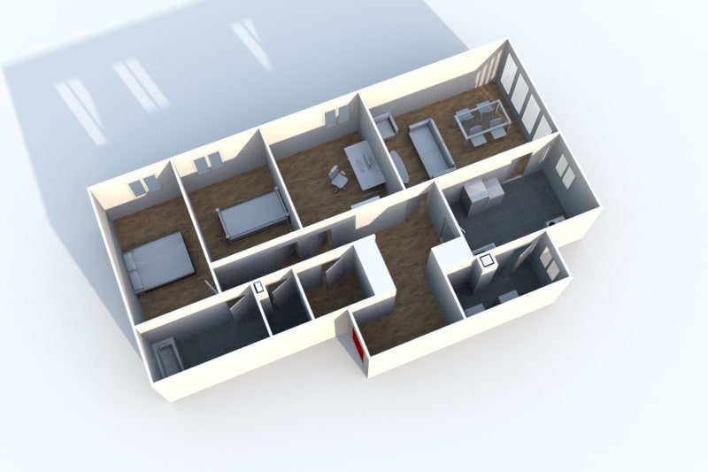 Appartement T4 en location à Clères - Image 4