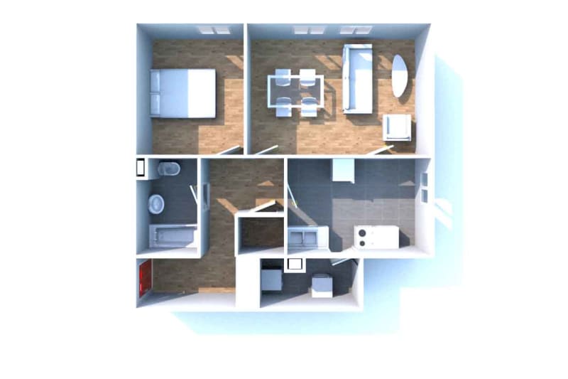 Location T2 appartement à Clères - Image 3
