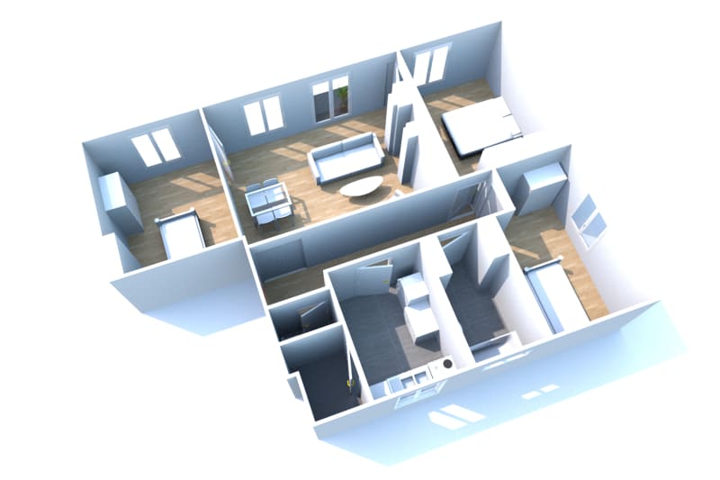 Rue de Verdun à Darnétal, T4 appartement à louer - Image 2