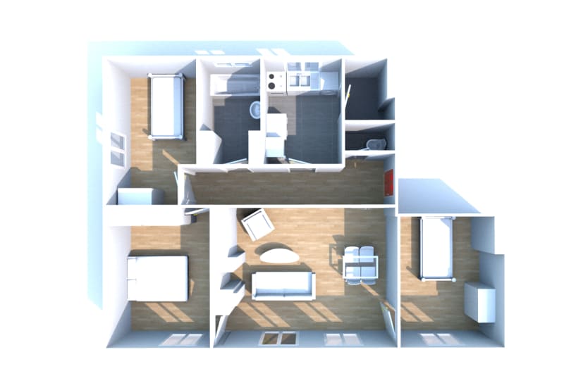 Rue de Verdun à Darnétal, T4 appartement à louer - Image 3