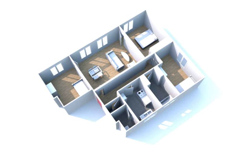 Darnétal Verdun : appartement 4 pièces à louer - Image 2