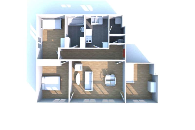 Darnétal Verdun : appartement 4 pièces à louer - Image 3