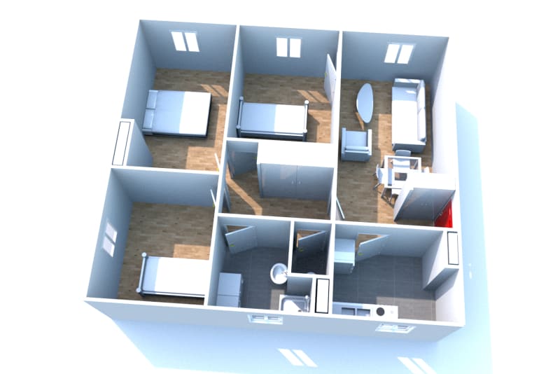 Proche Téor à Darnétal, appartement F4 en location - Image 2