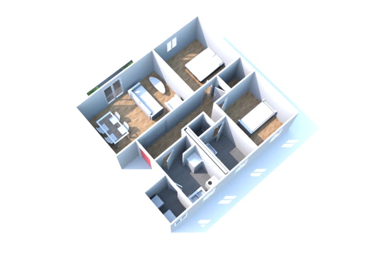 Location d'un appartement de 3 pièces à Darnétal - Image 2