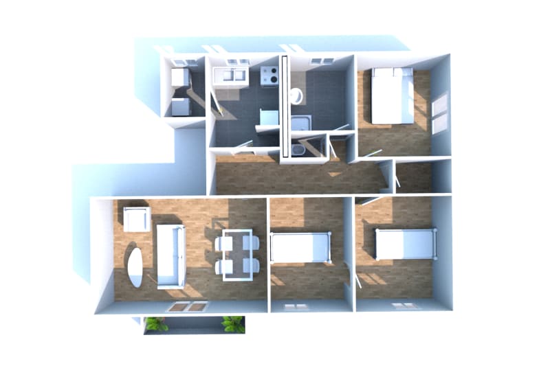 Rue de Verdun à Darnétal : location appartement T4 - Image 3