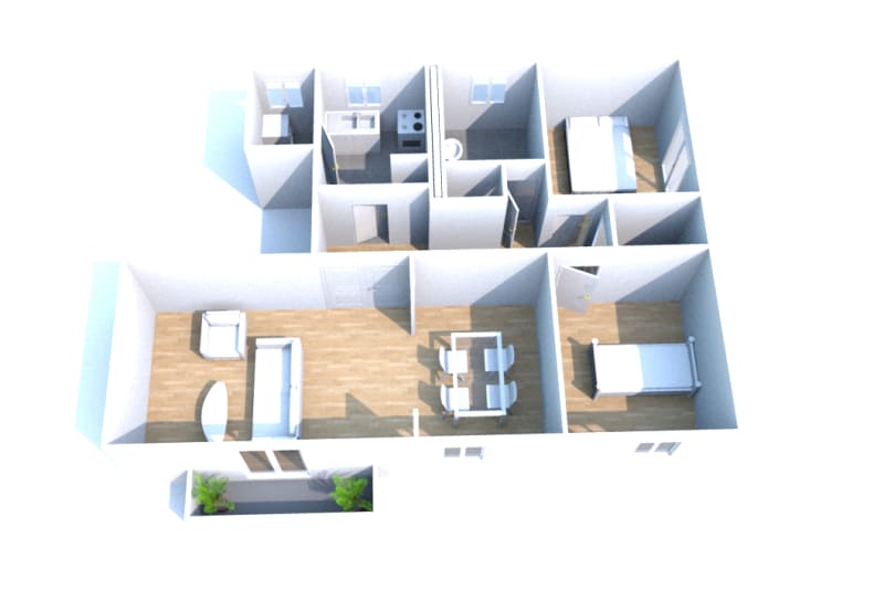 Location grand appartement F3 à Darnétal - Image 2