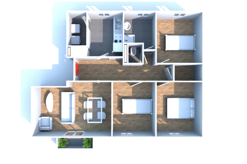 En location, appartement T4 à Darnétal - Image 3