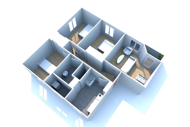 À Déville-lès-Rouen : appartement T4 à louer - Image 2