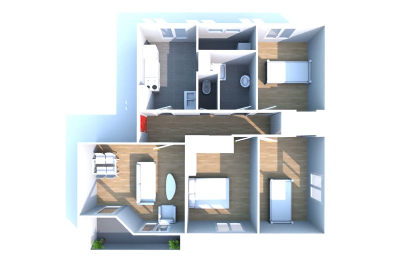 À Déville-lès-Rouen : appartement T4 à louer - Image 3