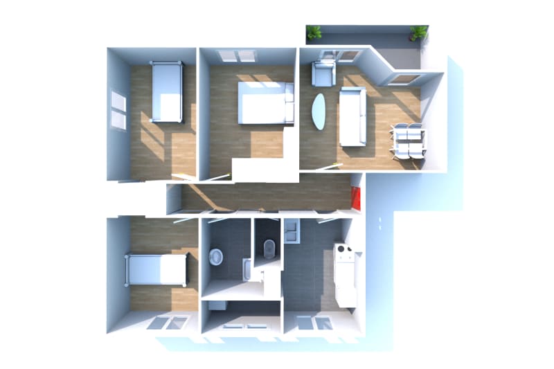 Location appartement 4 pièces à Déville-lès-Rouen - Image 3