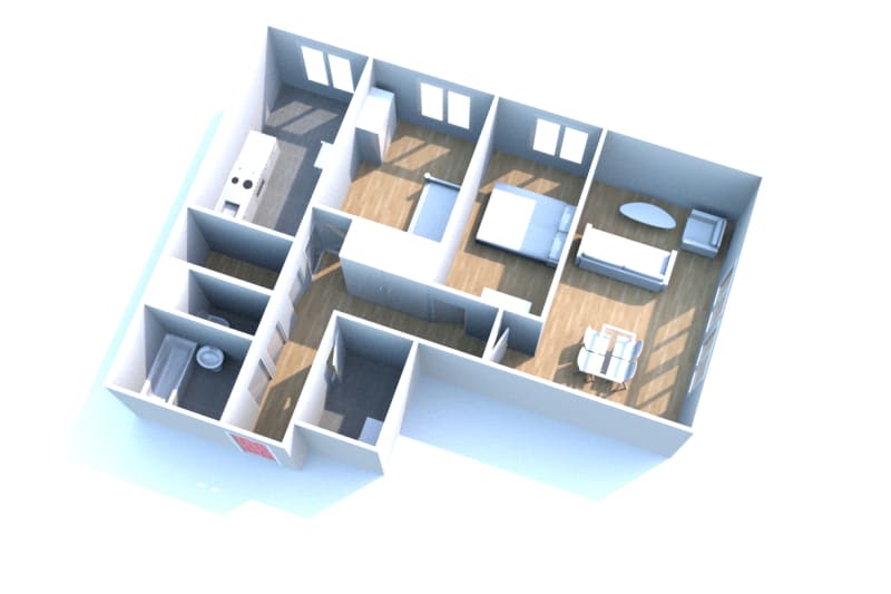 T3 appartement à louer à Déville-lès-Rouen - Image 2