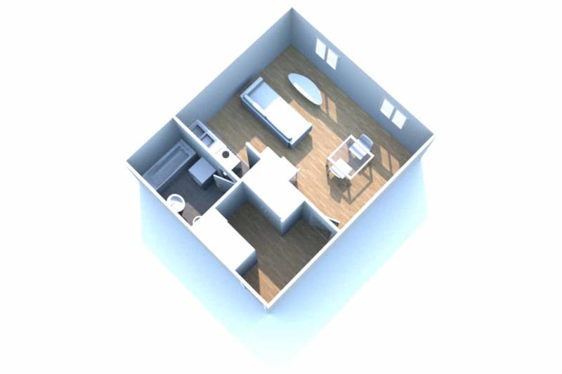 Appartement F1 à louer en entrée de ville de Dieppe - Image 2