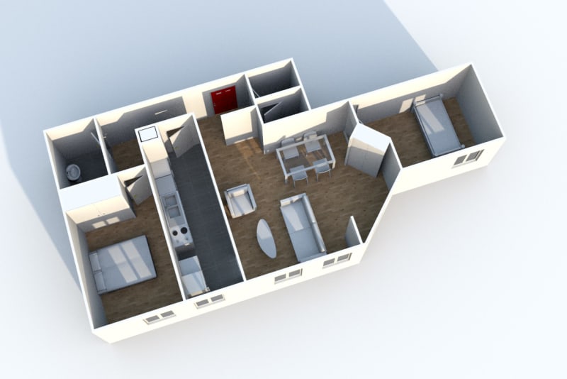 Appartement F3 à louer en centre-ville de Dieppe, dans une résidence réaménagée - Image 3