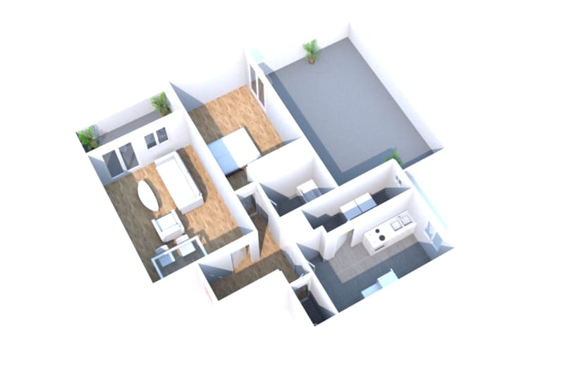 Appartement F2 à louer en entrée de ville de Dieppe - Image 2