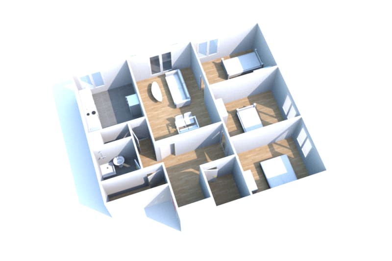 Location à Doudeville d'un appartement T4 - Image 2