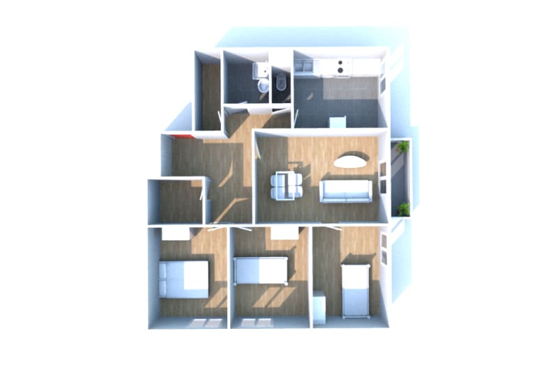 Location à Doudeville d'un appartement T4 - Image 3