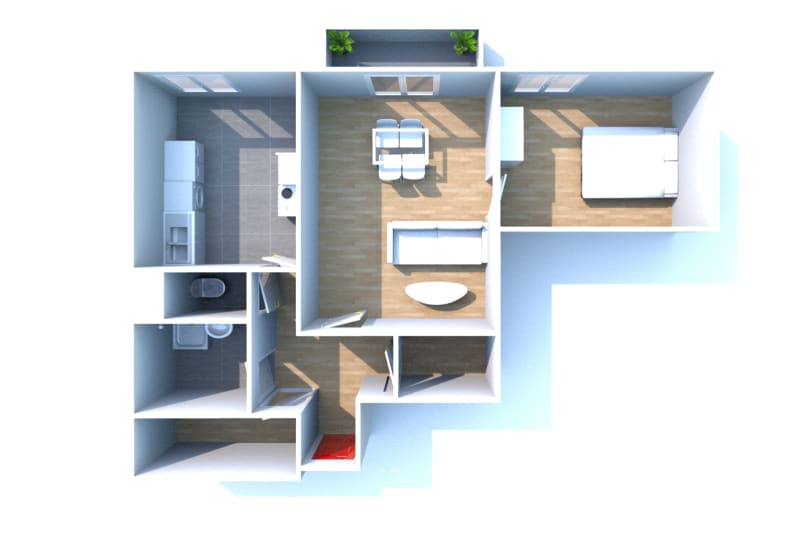 Appartement T2 en location à Doudeville - Image 3