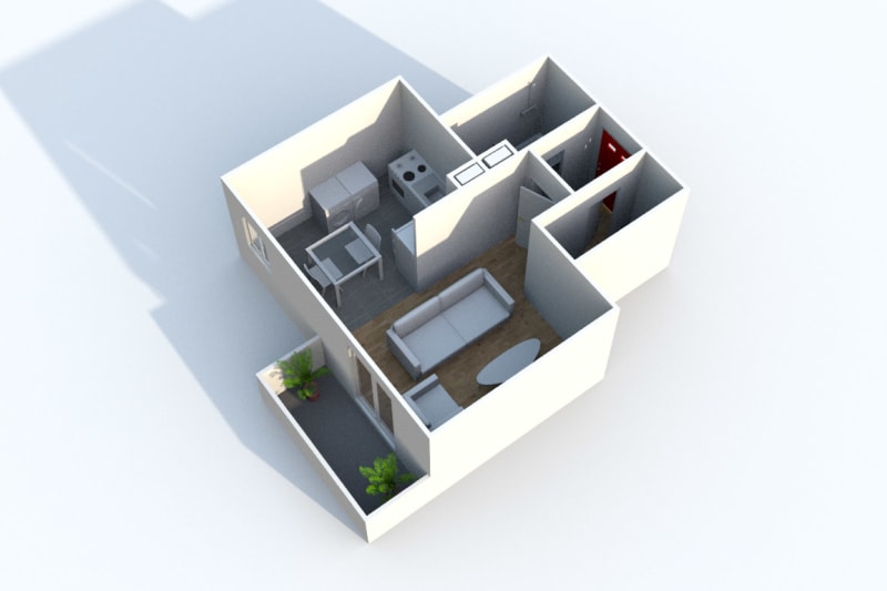 Appartement T1 en location à Doudeville - Image 3