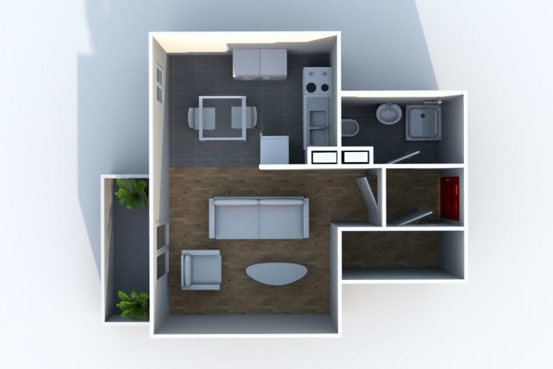 Appartement T1 en location à Doudeville - Image 4