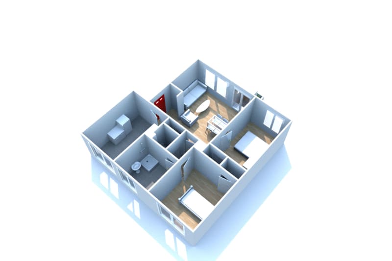 Vue sur Seine à Elbeuf : location d'un appartement T3 - Image 2