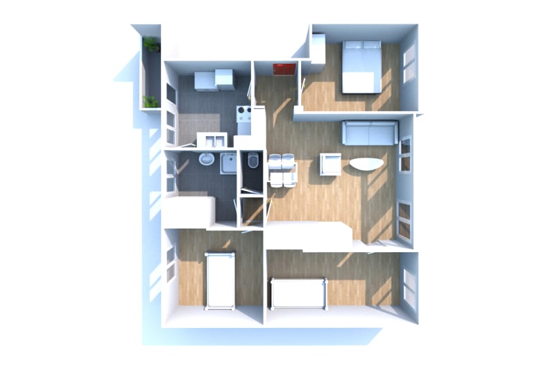 Appartement 4 pièces à louer, vue sur seine à Elbeuf - Image 3