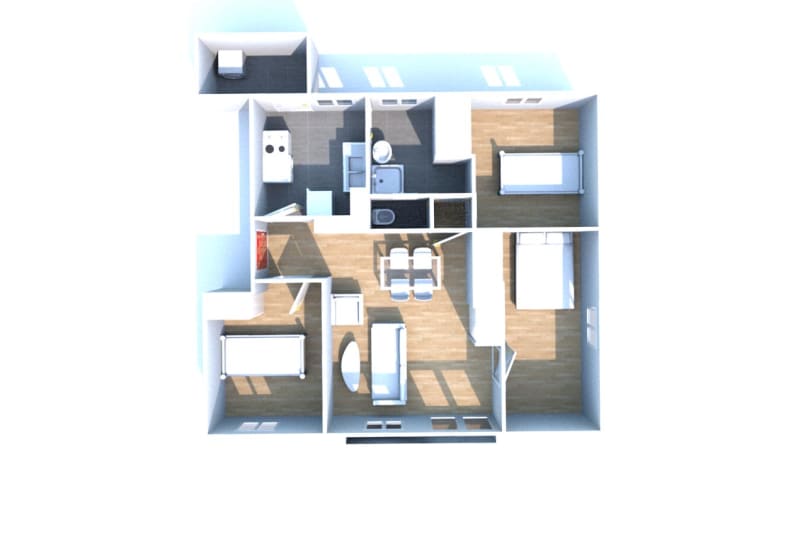 Appartement T4 à louer à Elbeuf dans une résidence récente - Image 6