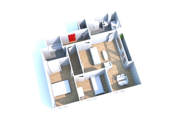 Grand appartement 3 pièces à Elbeuf - Image 2