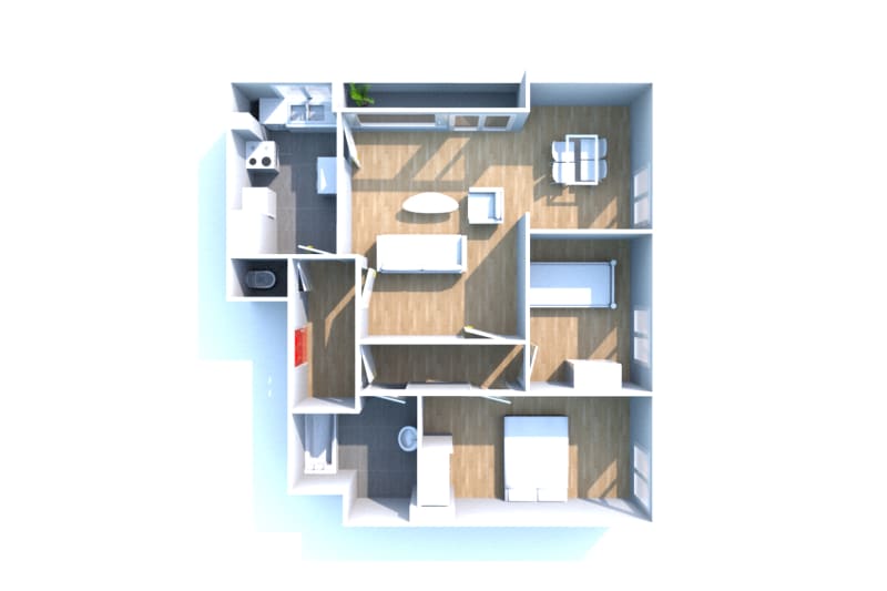 Grand appartement 3 pièces à Elbeuf - Image 3