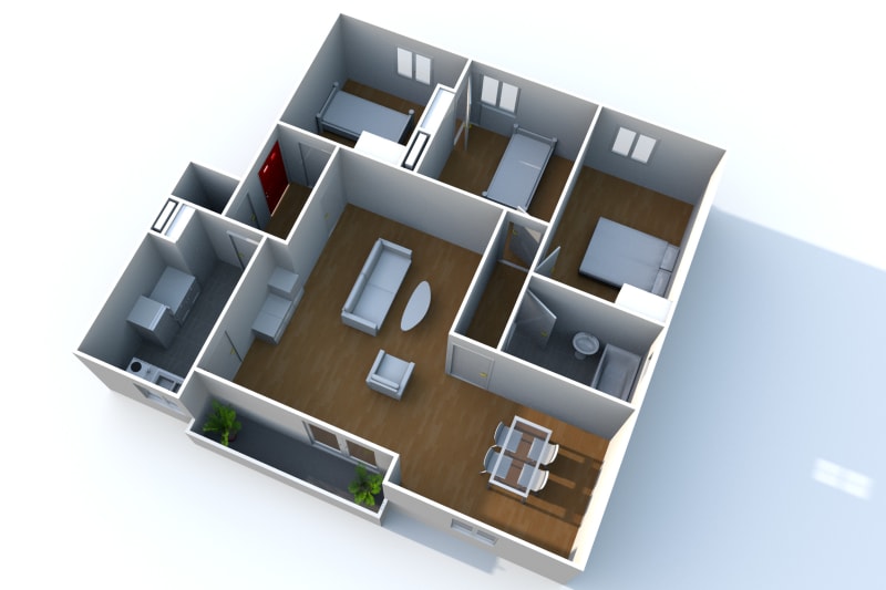 Appartement F4 en location en centre-ville d'Elbeuf - Image 8