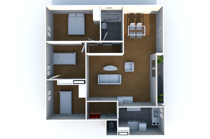 Appartement F4 en location en centre-ville d'Elbeuf - Image 9