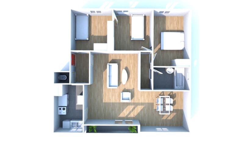 Grand appartement F4 en location en centre-ville d'Elbeuf - Image 9