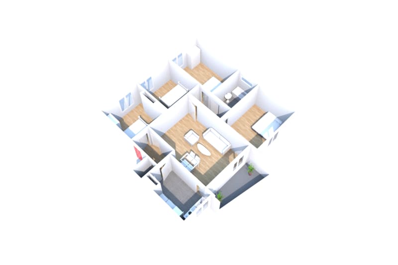 Appartement F5 en location en centre-ville d'Elbeuf - Image 2