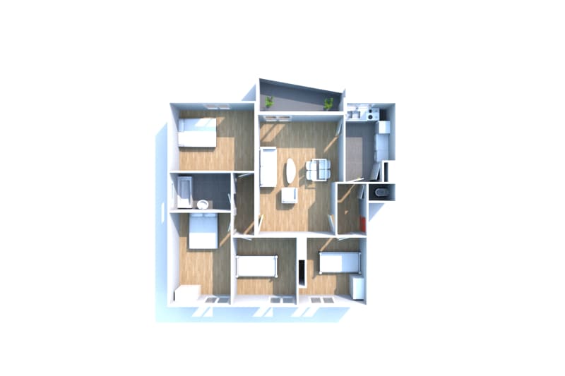 Appartement F5 en location en centre-ville d'Elbeuf - Image 3