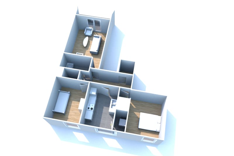 À Elbeuf les Mesliers : appartement 3 pièces à louer - Image 2