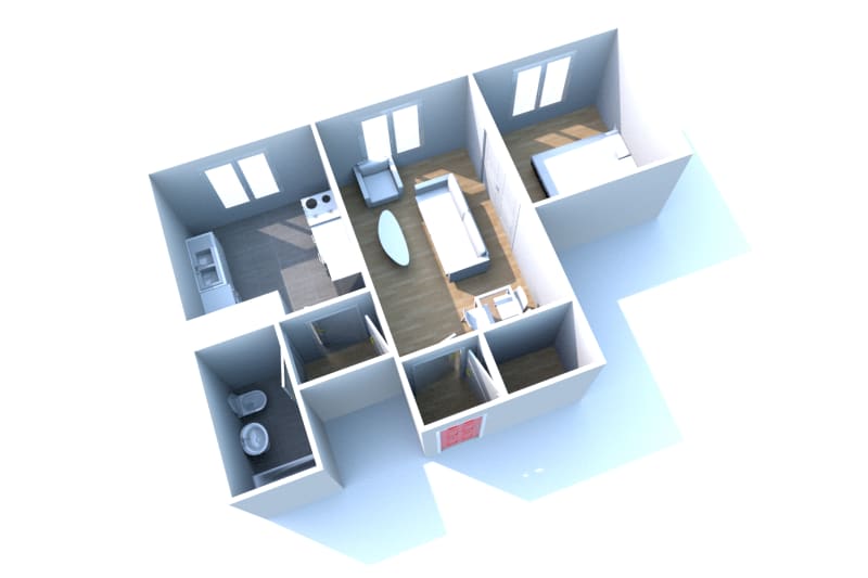 Location d'un appartement T2 à Elbeuf, les Mesliers - Image 2