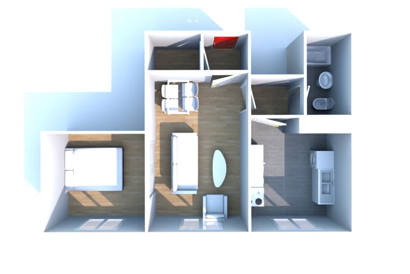 Location d'un appartement T2 à Elbeuf, les Mesliers - Image 3