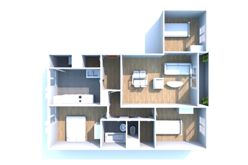 À louer :  appartement 4 pièces à Elbeuf - Image 3