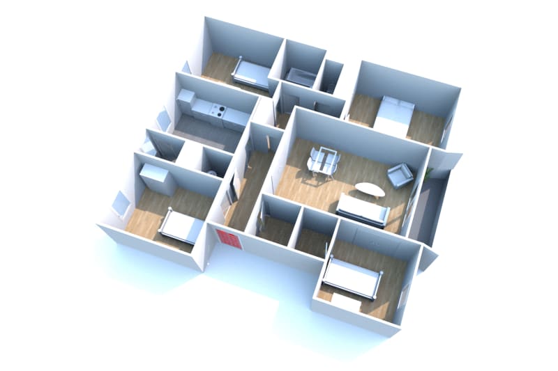 À louer : appartement T5 à Elbeuf - Image 2