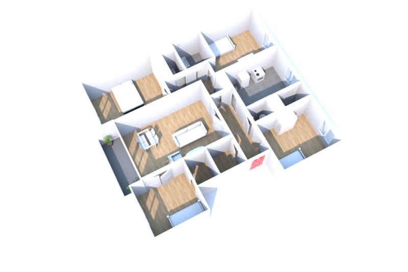 À Elbeuf, appartement de 5 pièces en location - Image 7