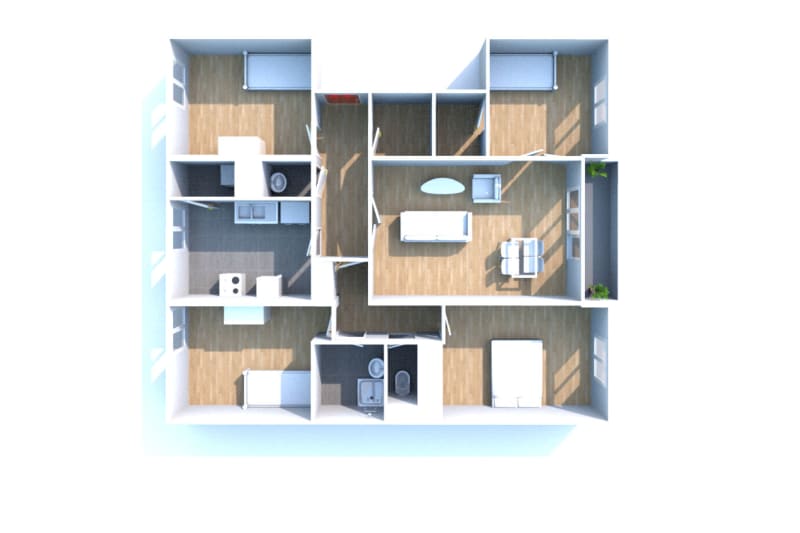 À Elbeuf, appartement de 5 pièces en location - Image 8