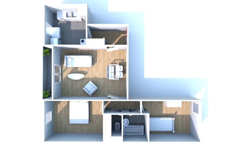 Location à Elbeuf d’un appartement T3 - Image 3