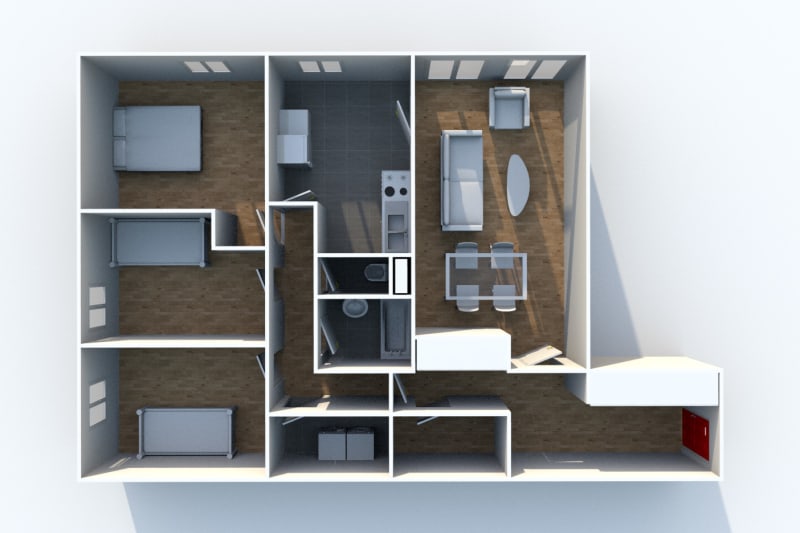 À louer : appartement F4 avec nombreux espaces verts à Elbeuf - Image 4