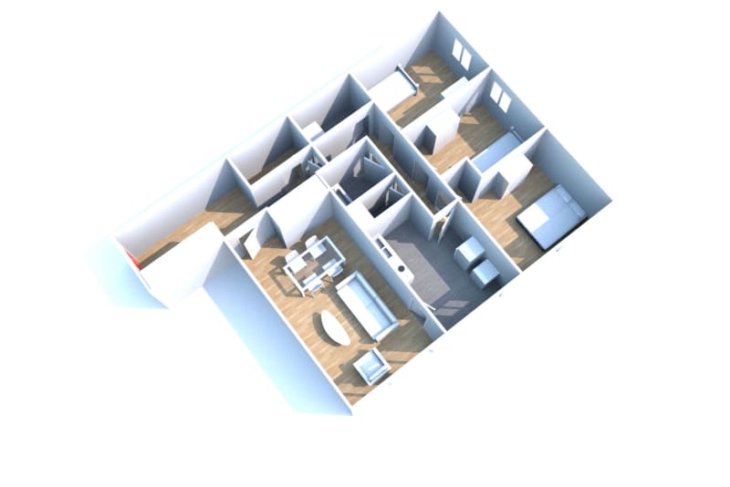 T4 appartement proche Seine à Elbeuf à louer - Image 2