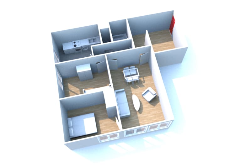 Appartement T3 à louer à Elbeuf - Image 2