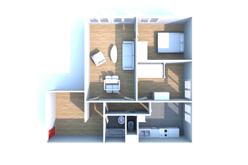 Appartement T3 à louer à Elbeuf - Image 3