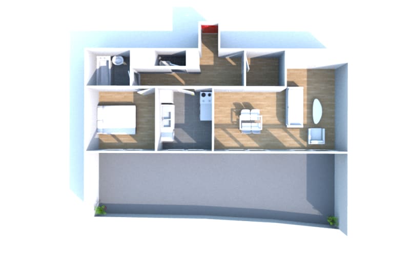 Location d'un appartement 2 pièces à Elbeuf - Image 3