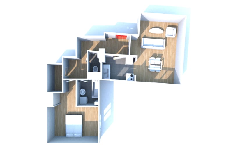 En location : appartement T2 à Elbeuf - Image 3